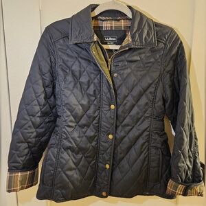 L.L.Bean Cozy Quilted Jacket Riding Jacket XSP